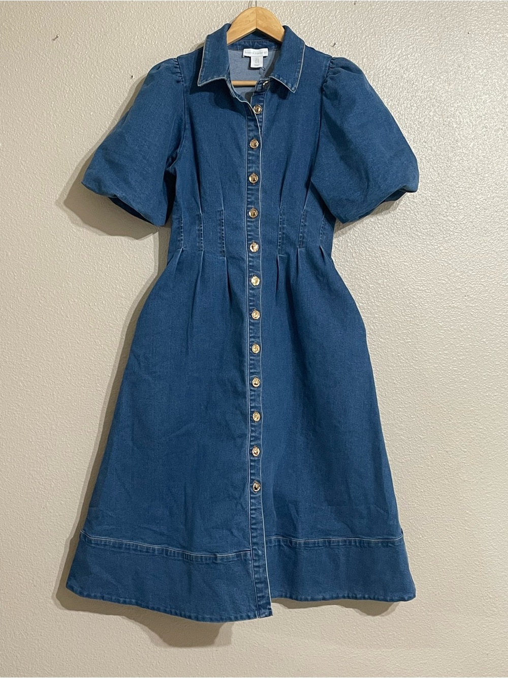 House of Harlow 1960 Edie Denim Midi Dress - Picture 2 of 14